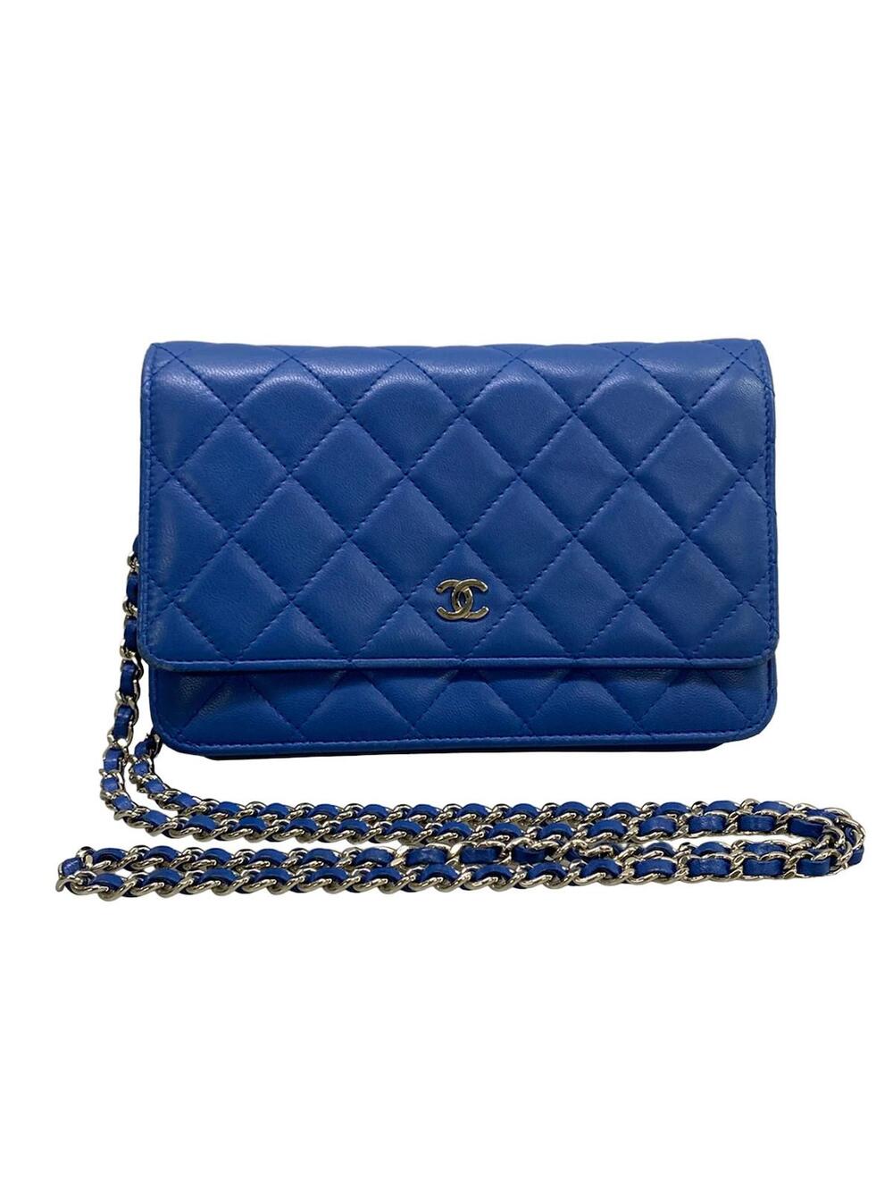 Chanel Matelasse Blue Lambskin Other #376941C21B